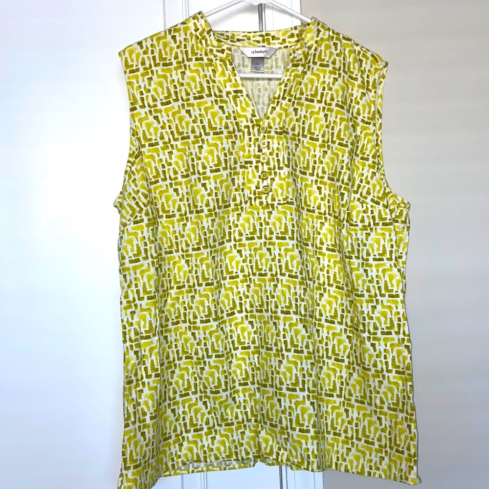 Cj Banks tank top blouse